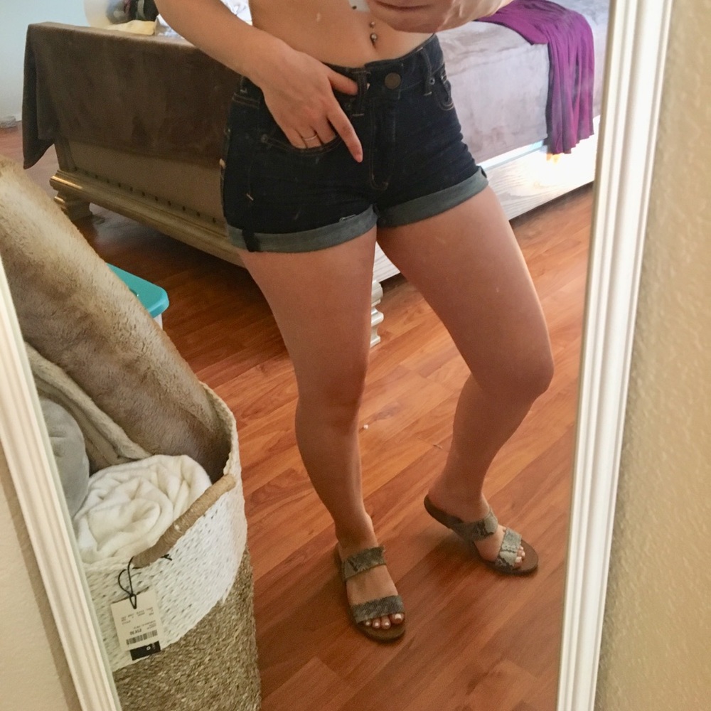 American Eagle Dark Denim Shorts